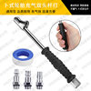 Vehicle-Mounted Tire Inflation Rod Double-Head Inflation Rod Inflator Nozzle with Anti-Slip Sleeve Suitable for 1/4 External Thread Connection
