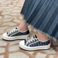 Blue cloth d thick sole