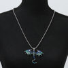 Fashionable Retro Flying Dragon Necklace Dark Exaggerated Hip-Hop Disco Street Style Necklace Punk Style Subculture Sweet and Cool Necklace