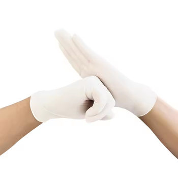 Wholesale Latex Disposable Gloves Powder-Free Thickeneded High Quality 9inch Customized Packaging Disposable Latex Gloves