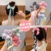 Children's Cute Flower Hair Band Little Girl Korean Style Hair Tie Hair Rope Rubber Band Hair Accessories Ball Hair Rope Headdress
