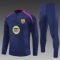 2526 barcelona sapphire blue training suit jacquard