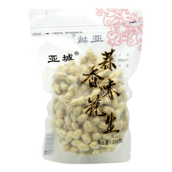 Fujian Longyan 258g Pecan Garlic Five-Spice Shelled Small Seeds Peanut Roasted Seeds Wholesale Casual Bag