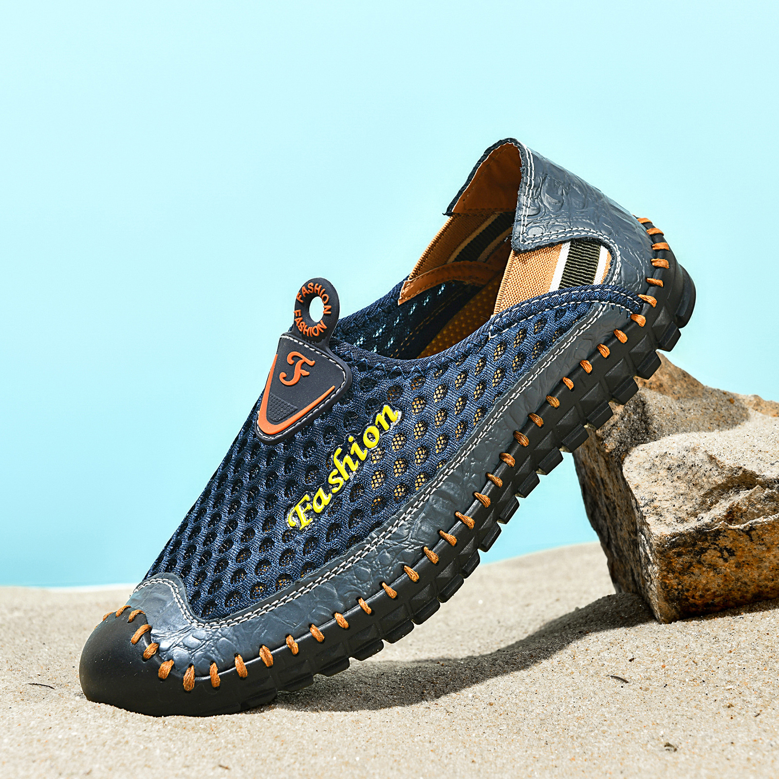 Giày Dép Sandal Nam Chất Liệu Vải Lưới Đế Mềm Thoáng Khí Hàng Mùa Hè