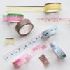 Korean Five-Pointed Star and Paper Tape Roll Strawberry Heart Basic Splicing Color Hand Ledger DIY Decorative Material Tape