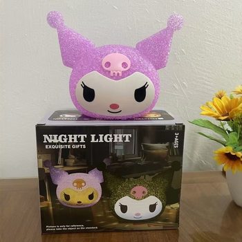 Kuromi Stitch Projection Toy Night Light USB Particle Luminous Atmosphere Light Birthday Gift for Classmates and Besties