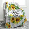Sunflower Cover Blanket Amazon Hot Selling Blanket Flannel Lamb Fleece Printed Bed Sofa Blanket Ladies Gift Wholesale