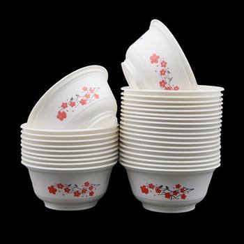Disposable Bowls and Tableware, Food-Grade, Thickened, Household Bowls, Soup Bowls, Commercial Bowls, Hard Material, Foreign Trade Factory Supply, Cross-Border Wholesale