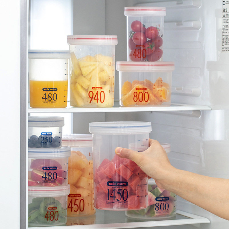 Japanese asvel lunch box microwave oven heating lunch box fresh-keeping box refrigerator storage sealed tank storage milk powder tank