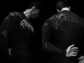 Black with black sleeves