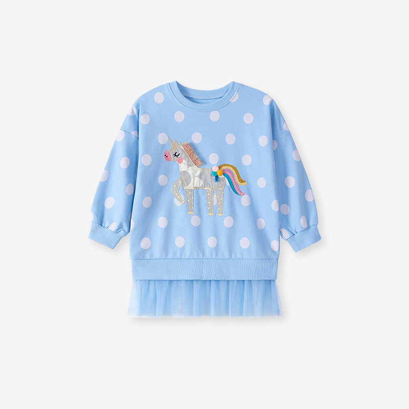 Set Anak Bergaya, Set Anak Kartun Musim Gugur, Set Anak Perempuan Lucu