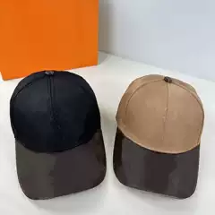 New baseball cap leather brim high quality European and American foreign trade cross-border cap men's and women's spring and summer leisure sunshade hat