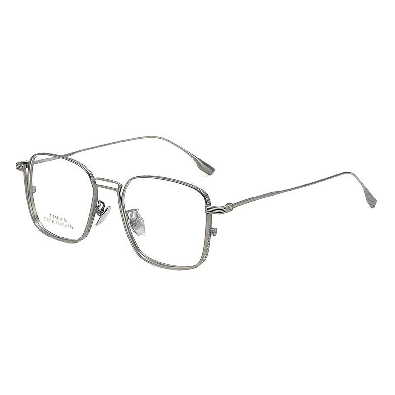 Ultra-Light Japanese Style Semi-Titanium Myopia Glasses Frame Can Be Equipped with Anti-Blue Light Lenses for Men with Big Faces and Widened Eye Frames Dtx125