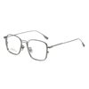 Ultra-Light Japanese Style Semi-Titanium Myopia Glasses Frame Can Be Equipped with Anti-Blue Light Lenses for Men with Big Faces and Widened Eye Frames Dtx125