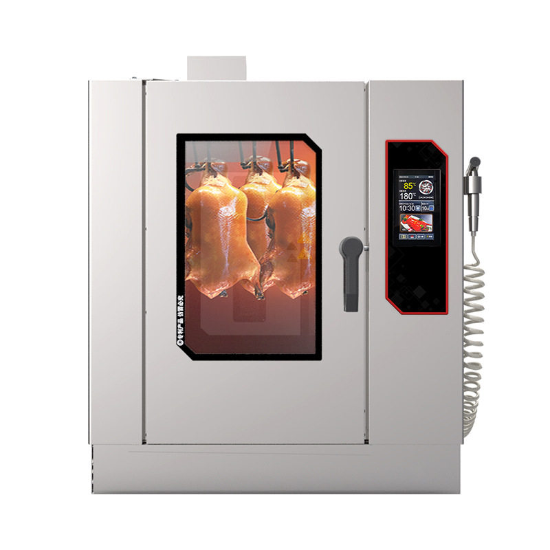 智能烤鸭炉商用全自动烧鸡烧鸭五花肉电烤炉多功能旋转吊炉烤箱