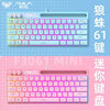 Tarantula F3061 mechanical feel keyboard 64 key wired mini RGB desktop laptop convenient