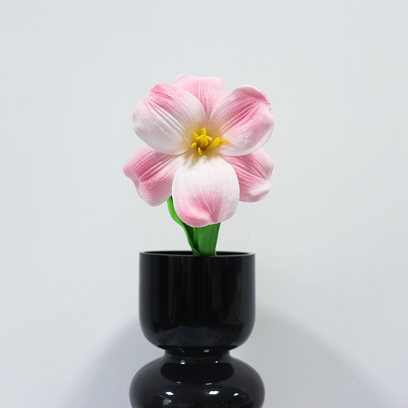 佰顺郁金香仿真花婚礼假花花束拍摄道具家居客厅装饰PU仿真花批发