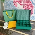 Dog tooth eight grid green