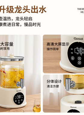 Gemet养生壶水龙头出水家用4L多功能恒温分体烧水壶