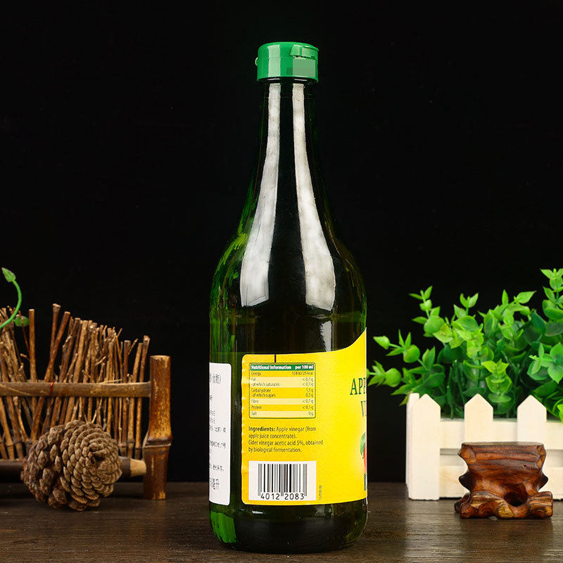German imported Guanli puree pure apple vinegar 750ml glass bottle edible fruit vinegar brewing beverage wholesale