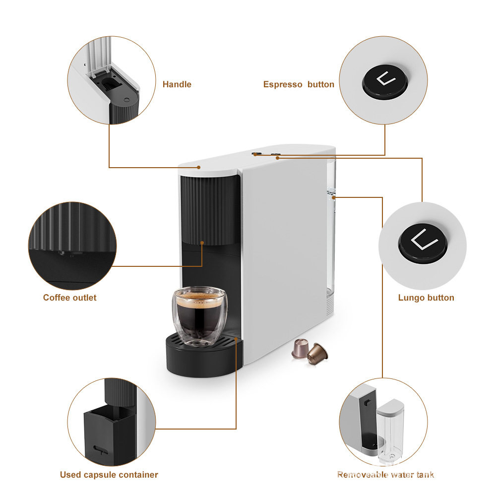 Chulux Italian concentrated capsule coffee machine household automatic Office small European standard American Standard Coffee Machine