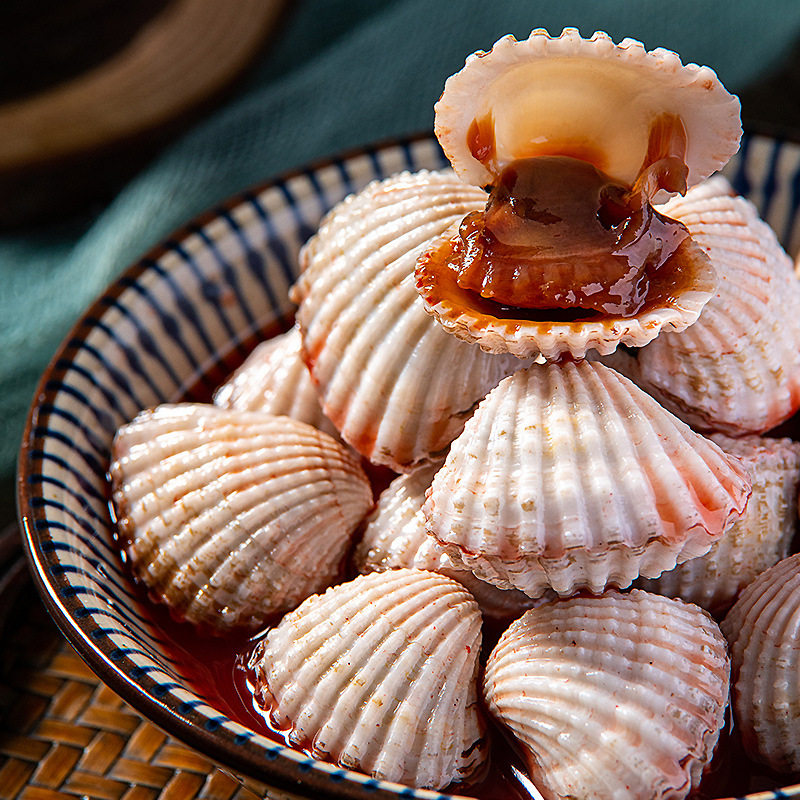 Drunk Silver Clam 650g Ready-To-Eat Canned Seafood Marinated One Piece Dropshipping Processing Ningbo Blood Clam Raw Spicy Mud Clam
