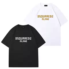 Dsquared2 New Fashion Trendy Unisex Versatile Outdoor Sports Casual Graphic Letter Short Sleeve T-Shirt
