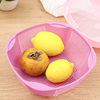 008 fruit blue square hollow drain wash basket kitchen wash basin fruit basket fruit and vegetable drain basket wholesale