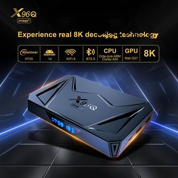 X96Q PRO H728 Android 14. TV box Android Web Player 2G16G 32G64G