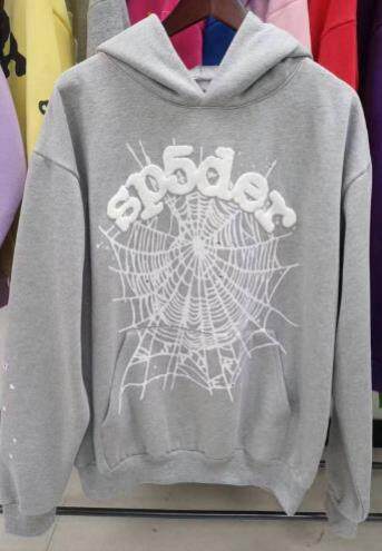 High quality original Sp5der sweatshirt 450G heavy plus velvet couple hoodie jacket Amazon cross-border hot sale