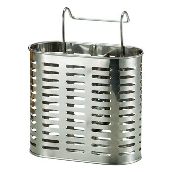 Kitchen supplies 304 stainless steel chopsticks holder wholesale chopsticks holder chopsticks cage knife and fork storage rack without punching wall