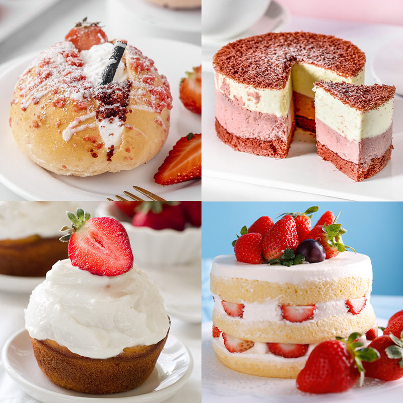 Whole Box of Light Cream 1L Wholesale Animal-Based Cream Cake Tart Baking Ingredients Decorated with Good Pastry Oil