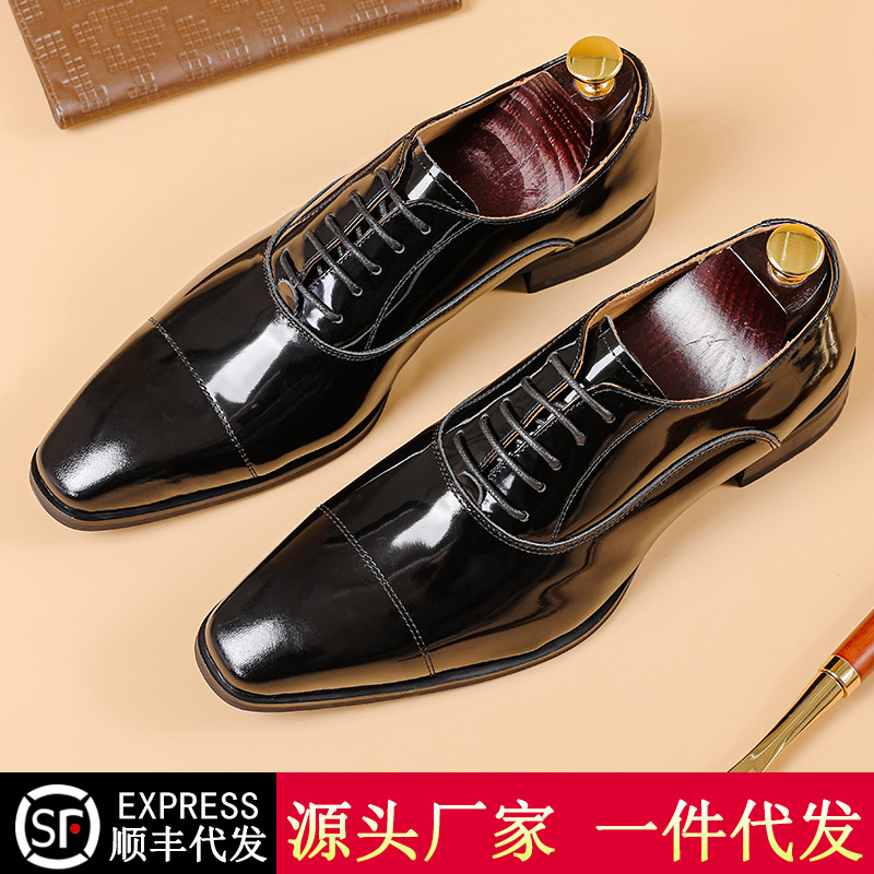 (Mới) Mã L1280 Giá 1380K: Giày Da Nam Wetdi Giày Dép Nam Chất Liệu Da Bò G04 Sản Phẩm Mới, (Miễn Phí Vận Chuyển Toàn Quốc).