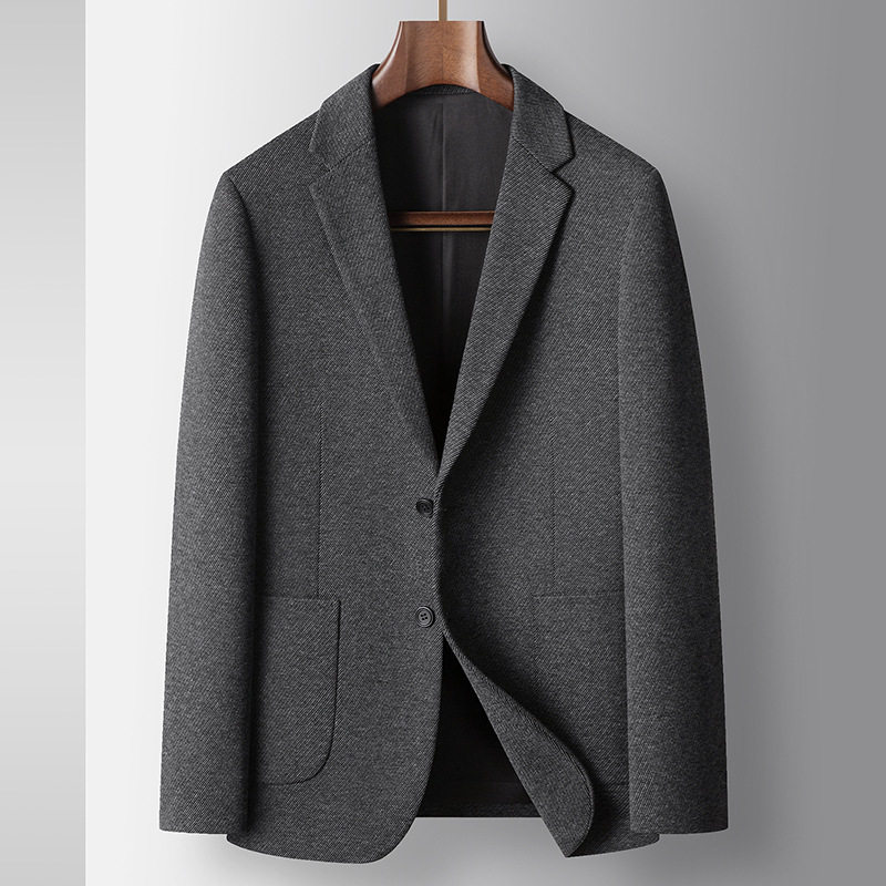 Áo Vest Nam Len Lông Cừu Cao Cấp Phong Cách Hàn Quốc Màu Xám