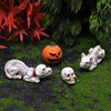 Halloween Pumpkin Ornaments Skeleton Cat Garden Micro Landscape Ghost Festival Dog Ornaments Horror Resin Crafts Cross-Border