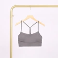 Light gray y-shaped vest