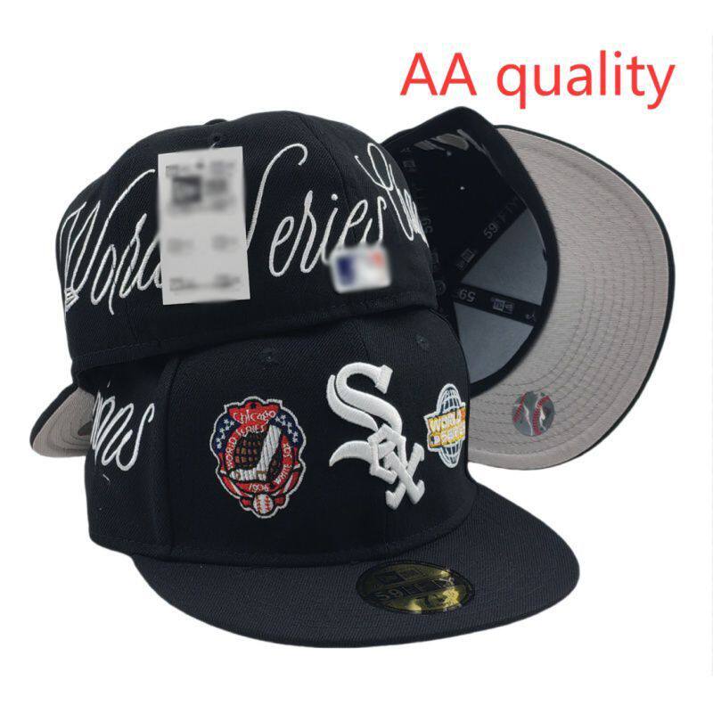 Comercio exterior al por mayor 25 nuevas gorras de talla completamente cerradas AA gorras de béisbol LA de alta calidad gorras planas