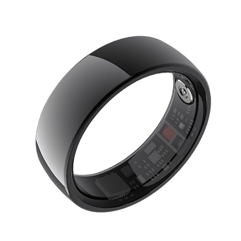 Titanium Alloy Waterproof Ring Men's European and American Cross-border Smart Health Ring Bluetooth Heart Rate Blood Oxygen Sleep Monitoring Ring