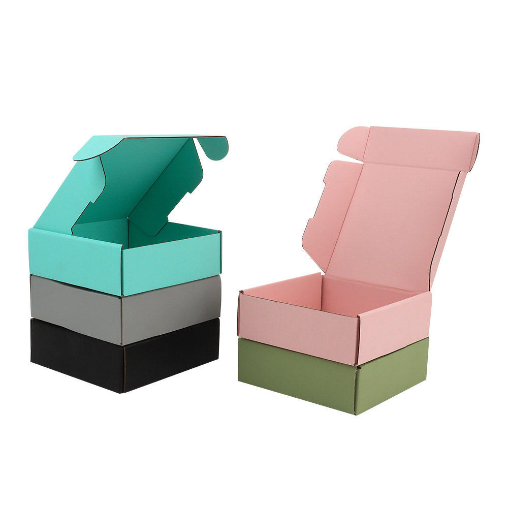 Green Extra Hard Colorful Airplane Box Classy Silk Screen Uv Printing Clothing Packaging Box Small Batch Can Be Added with Logo in Stock