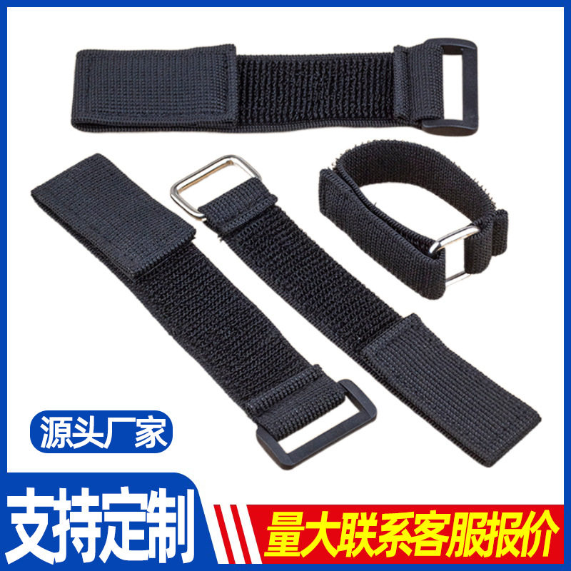 Strong self-adhesive female buckle elastic velcro tie belt waist cargo fixed binding belt for two three-legged legged straps