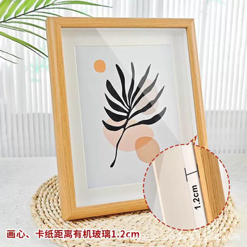 Cross-Border Three-Dimensional Photo Frame Hollow Ornament Photo Frame Solid Wood Framed Bouquet Picture Frame 6 Inches 8inch 10inch DIY Handmade Painting