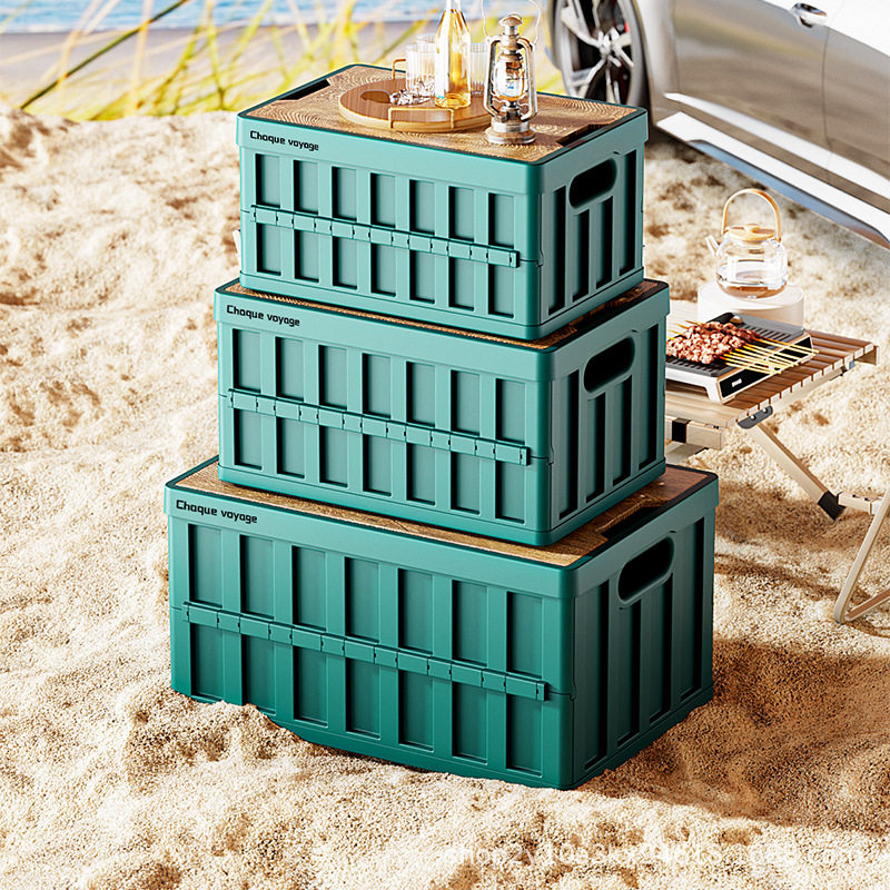 Outdoor Camping Box Storage Box Car Trunk Foldable Storage Box Plastic Storage Box Toy Storage Box