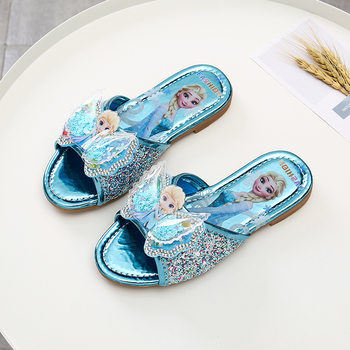 Girls' Slippers 2025 Summer New Korean Style Pearl Rhinestone Non-Slip Open-Toe Outer Wear Soft-Soled Slippers