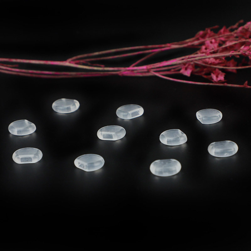 现货批发防滑耳夹防痛垫环保硅胶耳夹垫透明隐形螺旋耳夹软胶垫