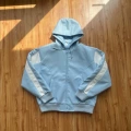 Air jordan leather jacket (blue)