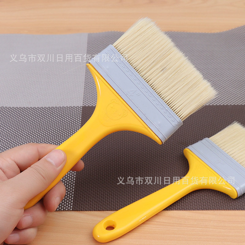 Plastic Handle Barbecue Brush Household Encrypted Long Hair Cleaning Brush Non-shedding Paint Brush Putty Brush Spot Wholesale