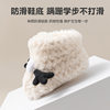 Winter Thickened Warm Baby Step Shoes Newborn Shoes Baby Soft Bottom Toddler Shoes Non-slip Cartoon Shoes and Socks