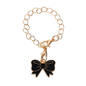 Cross-Border Alloy Chain with Butterfly Lobster Clasp Keychain Suitcase Bag Cup Backpack Pendant Accessories Bow