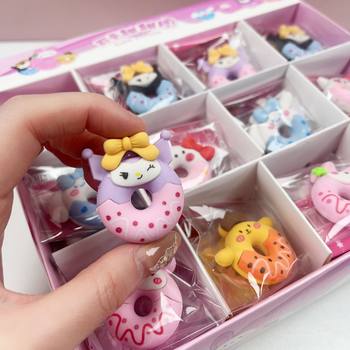 Sanrio Donut Eraser Cute Cartoon Style Kindergarten Children's Student Small Gift Reward Stationery
