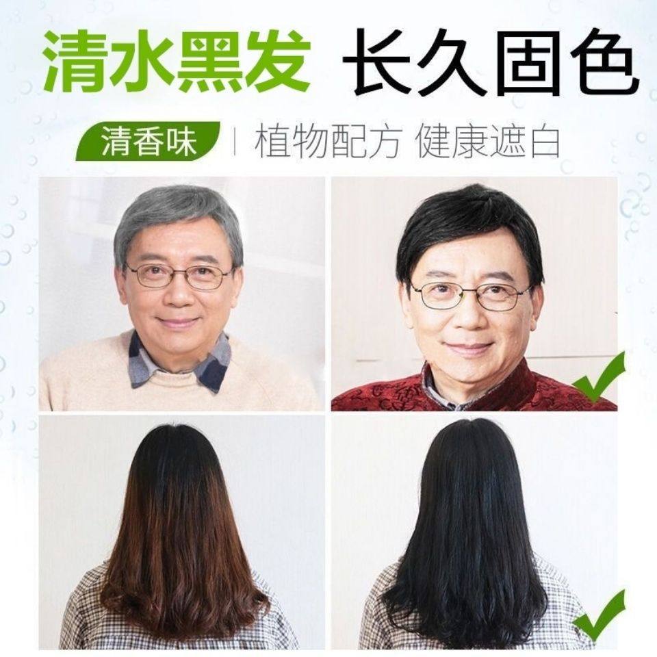 First product clear water black oil does not touch scalp barber shop hair salon cover white hair natural black hair cream 500ml *